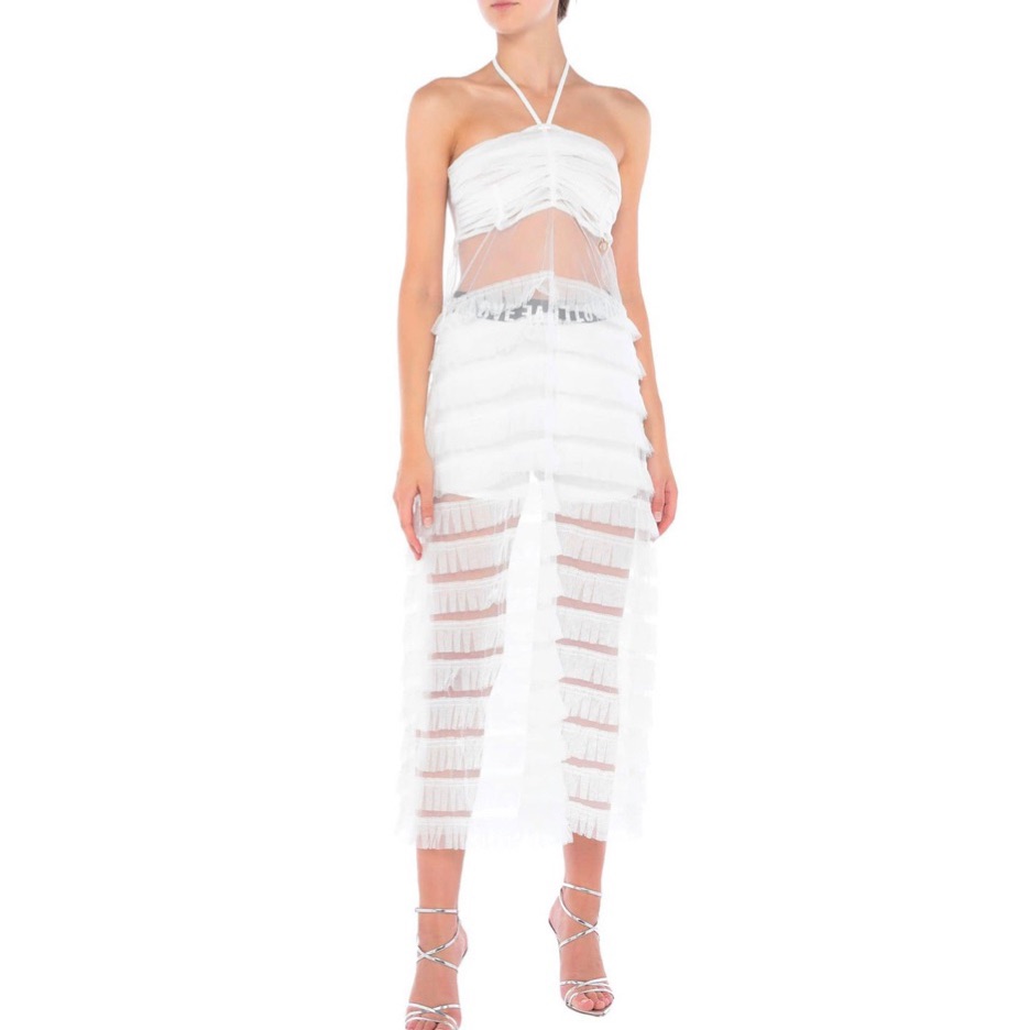 Mangano Tulle Midi Dress